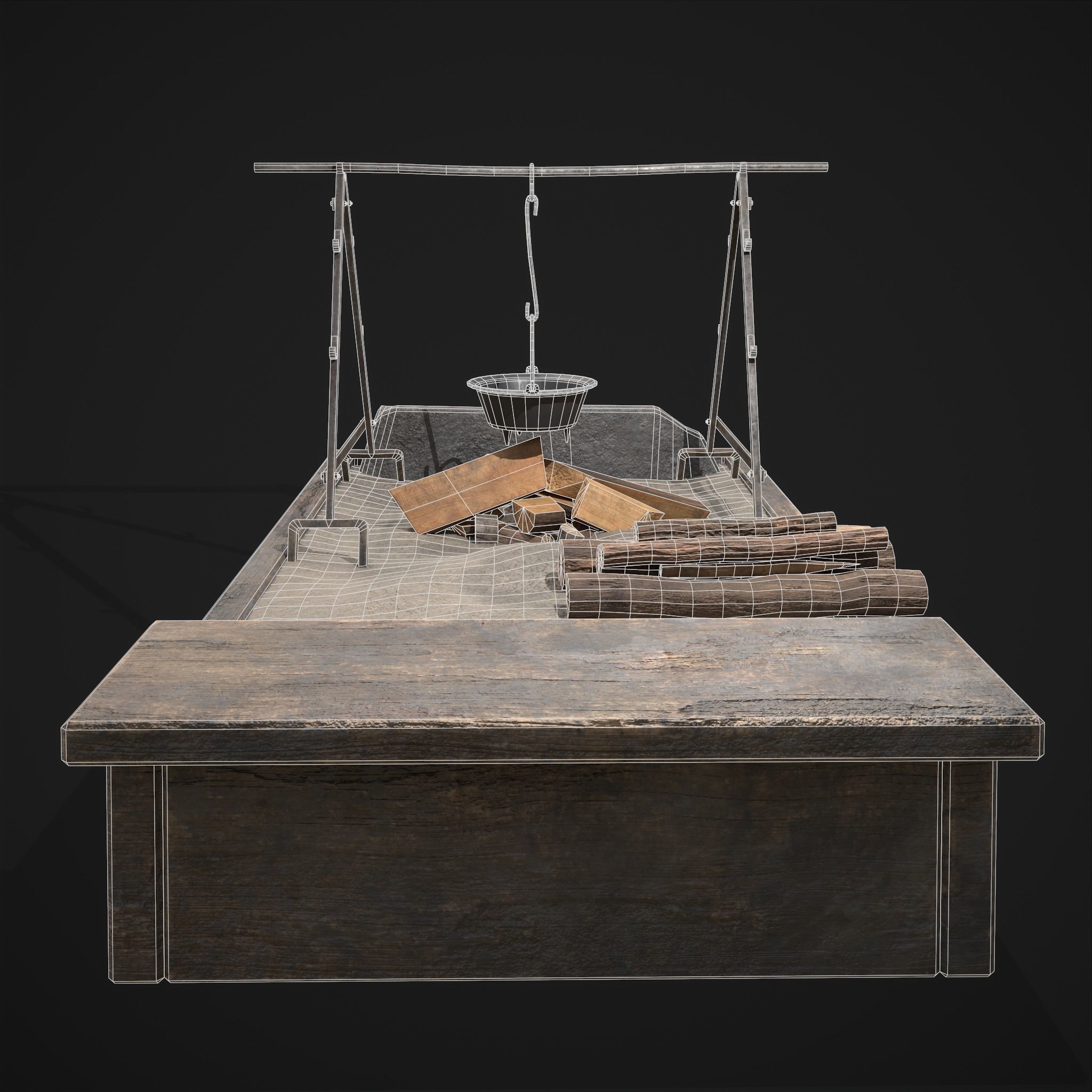 Medieval Cooking Space 3D Model Collection_30