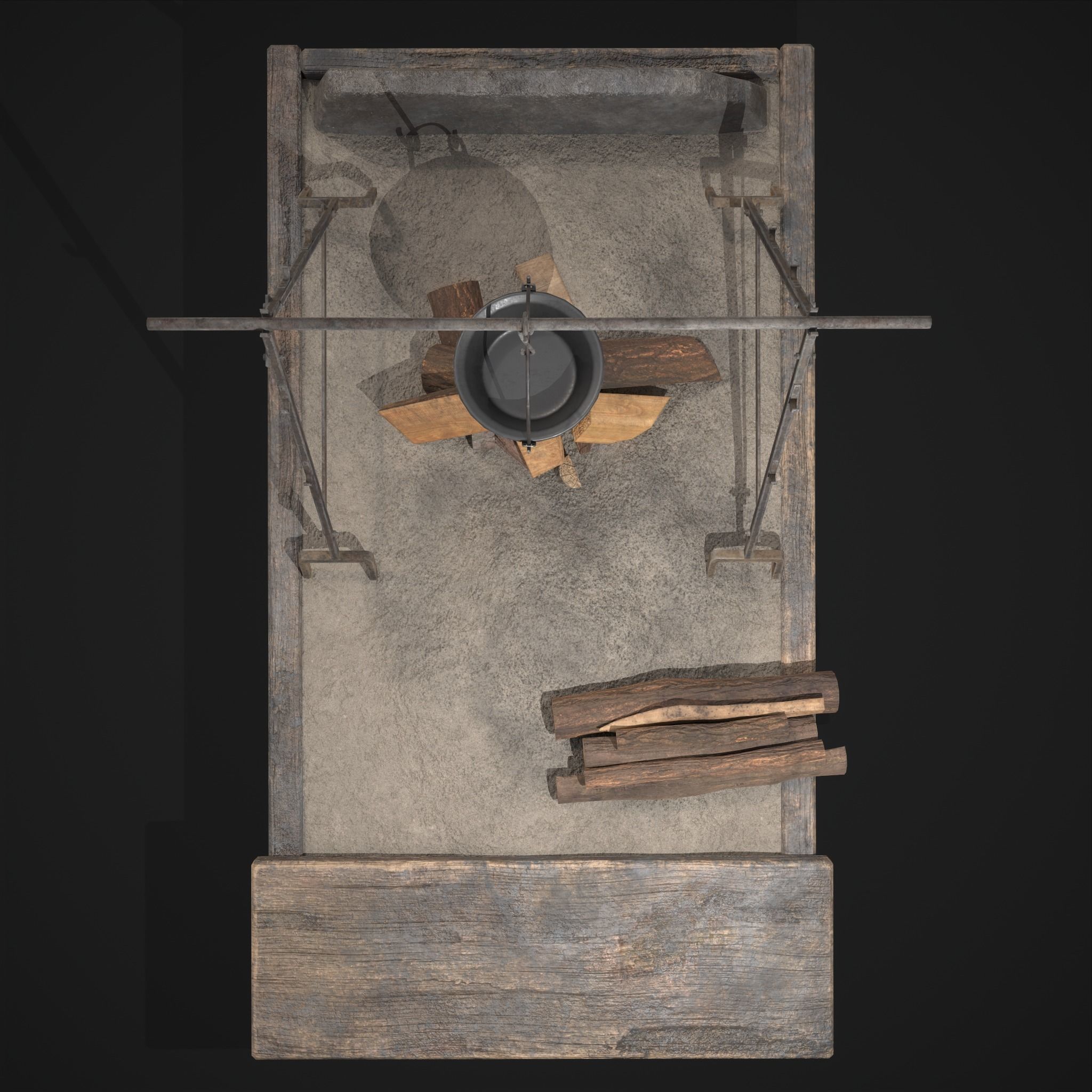 Medieval Cooking Space 3D Model Collection_21