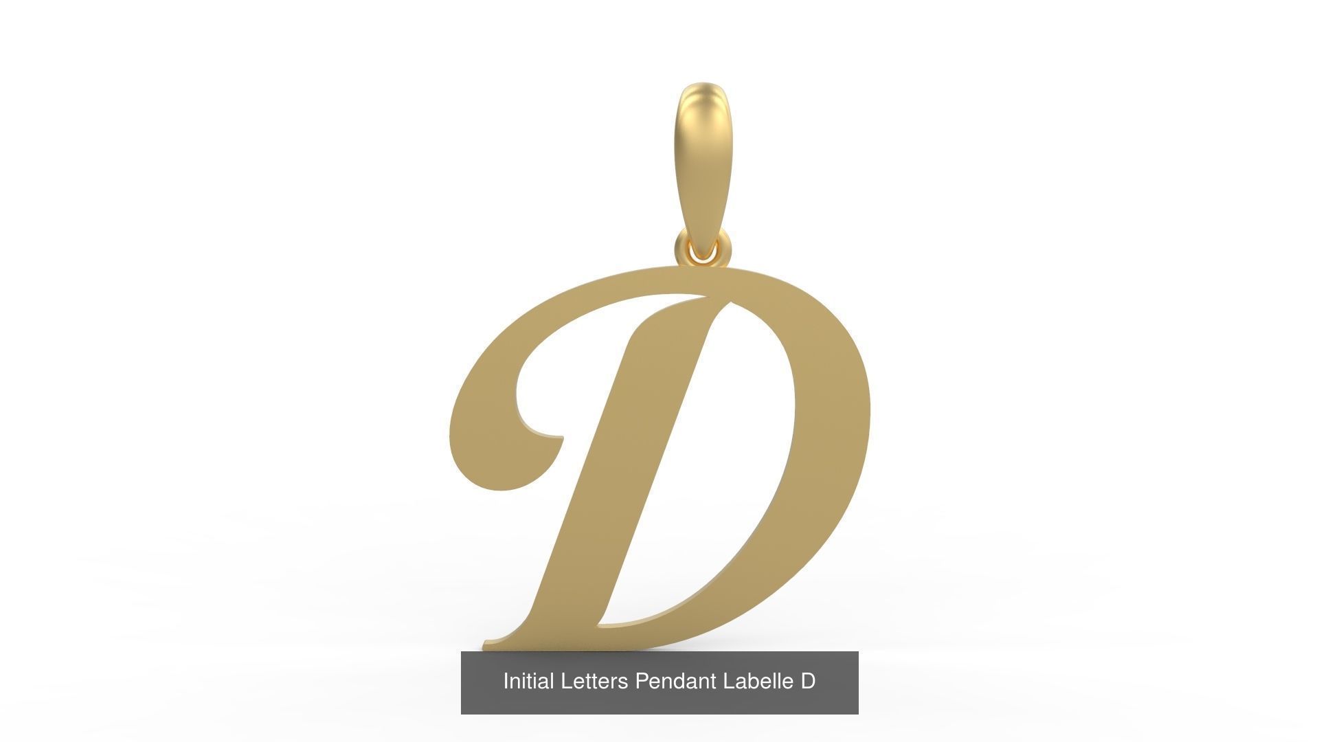 Initial Letters Pendant Alphabets Labelle 3D Model Collection_6