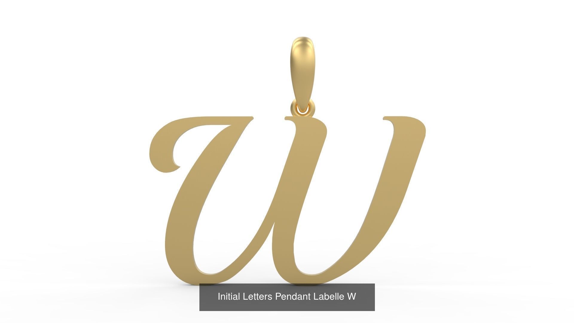Initial Letters Pendant Alphabets Labelle 3D Model Collection_25
