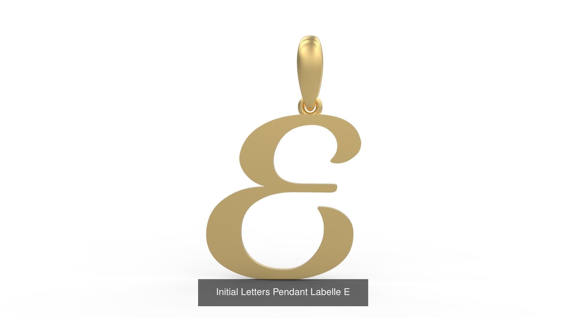 Initial Letters Pendant Alphabets Labelle 3D Model Collection_7