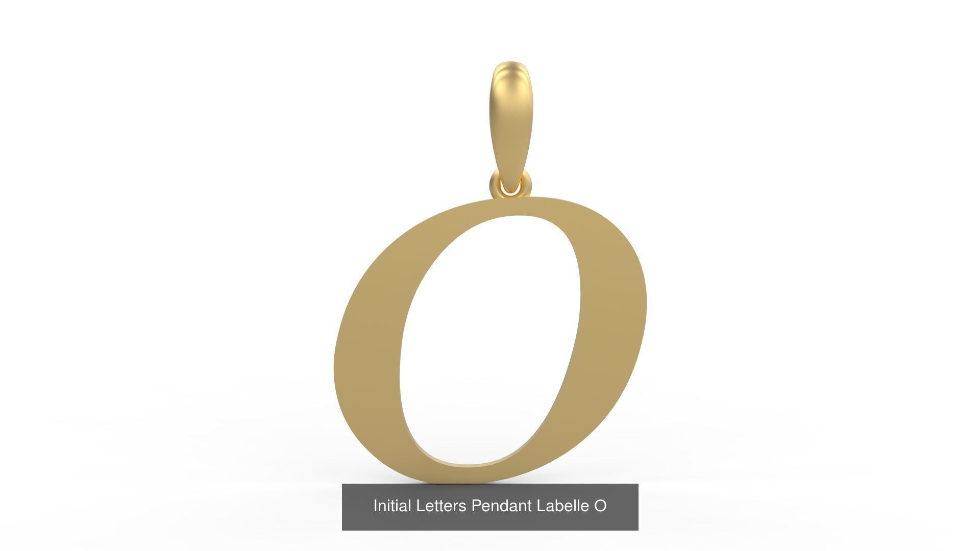 Initial Letters Pendant Alphabets Labelle 3D Model Collection_17