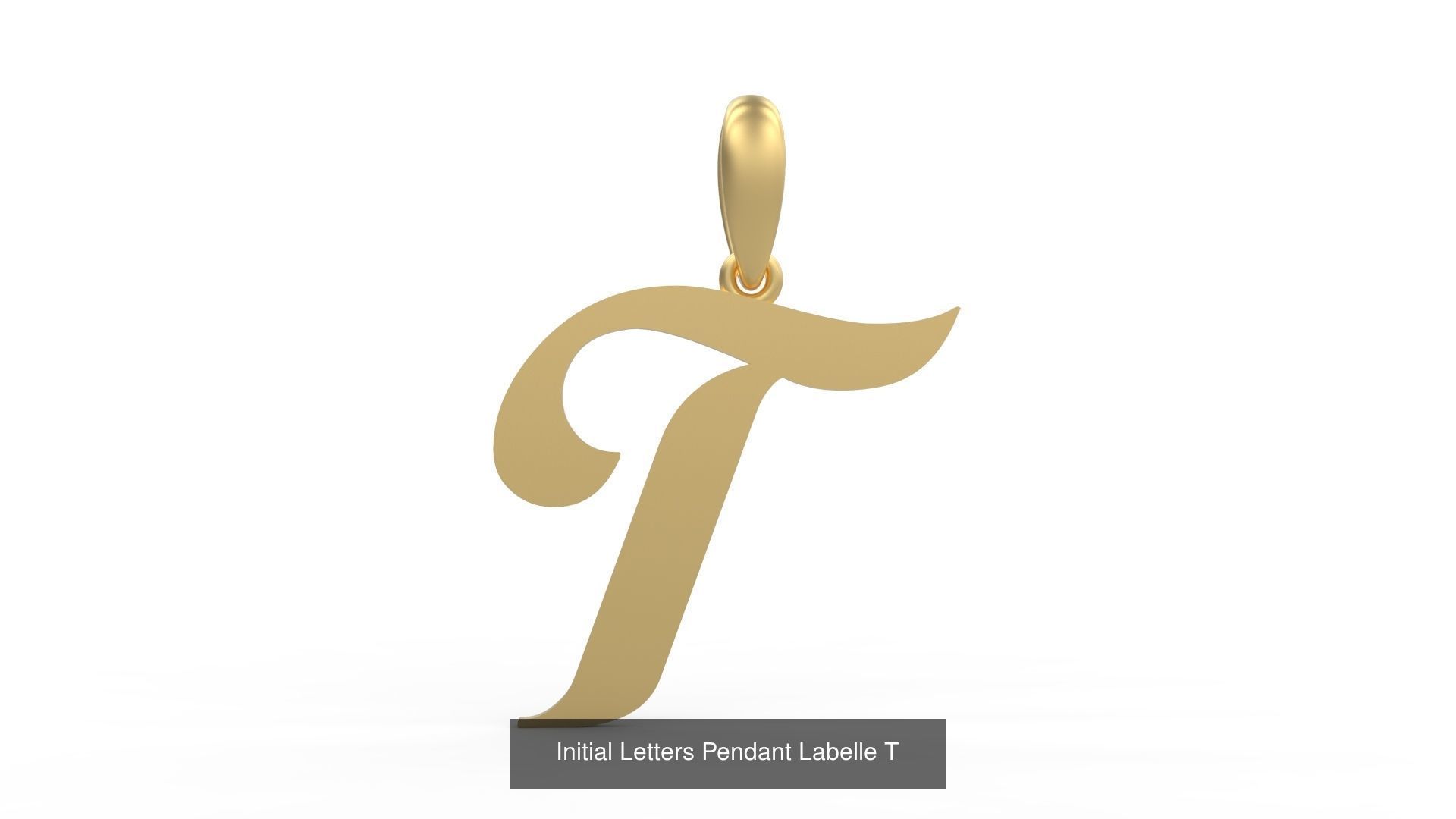 Initial Letters Pendant Alphabets Labelle 3D Model Collection_22