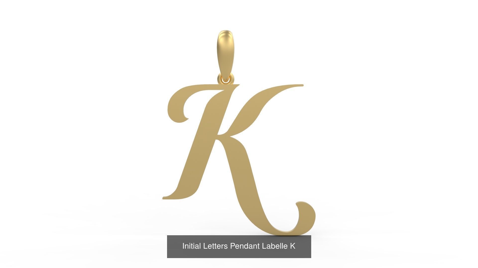 Initial Letters Pendant Alphabets Labelle 3D Model Collection_13