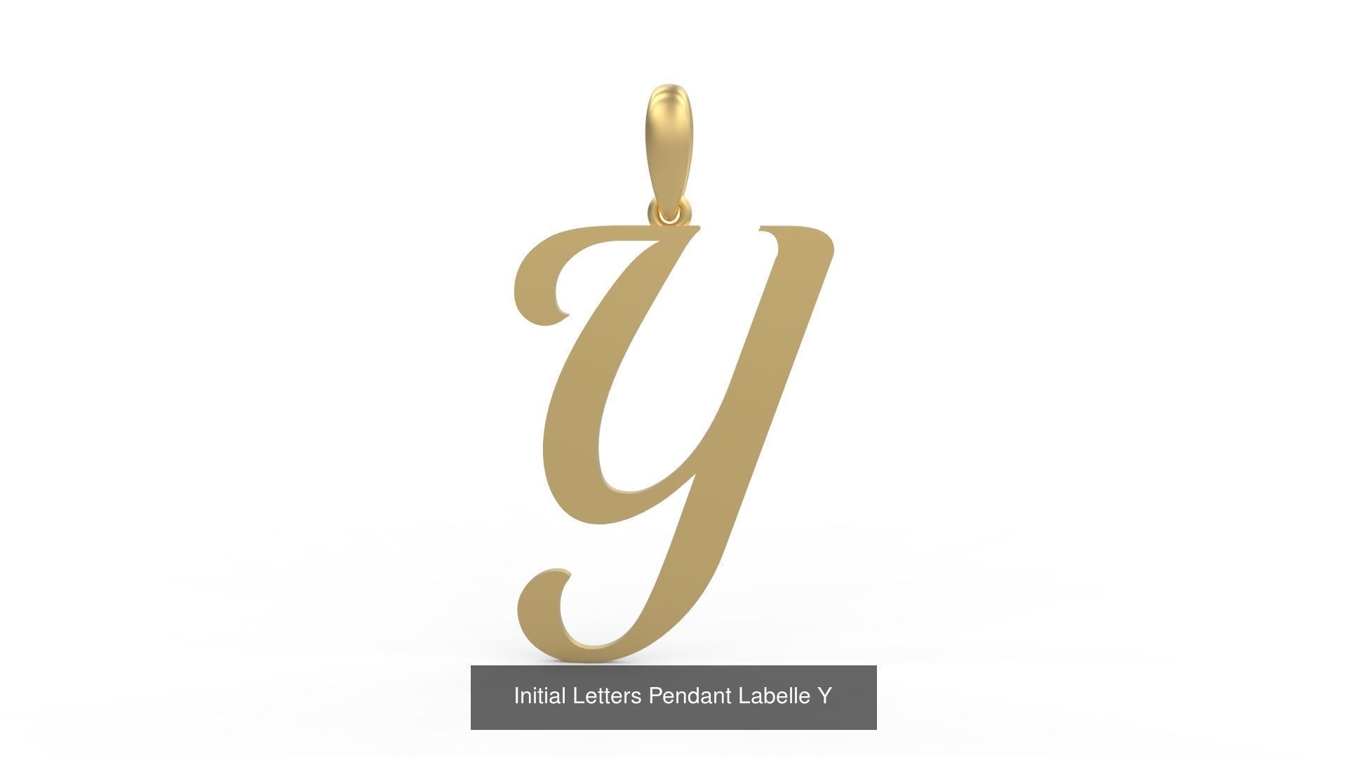 Initial Letters Pendant Alphabets Labelle 3D Model Collection_27