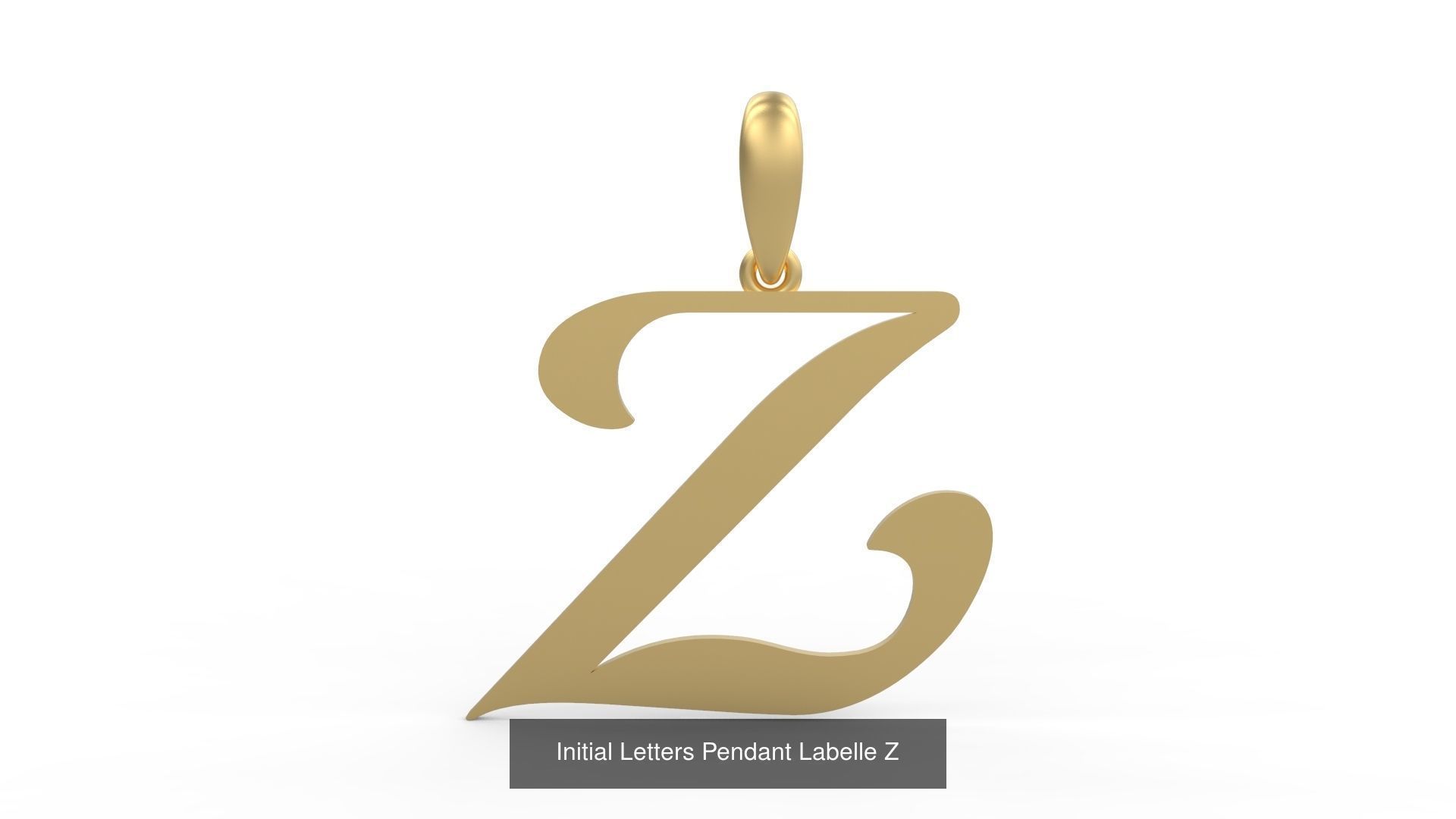 Initial Letters Pendant Alphabets Labelle 3D Model Collection_28