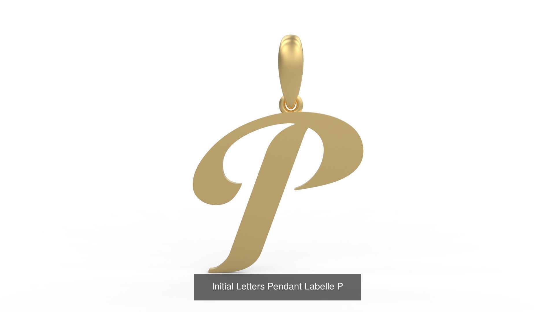 Initial Letters Pendant Alphabets Labelle 3D Model Collection_18