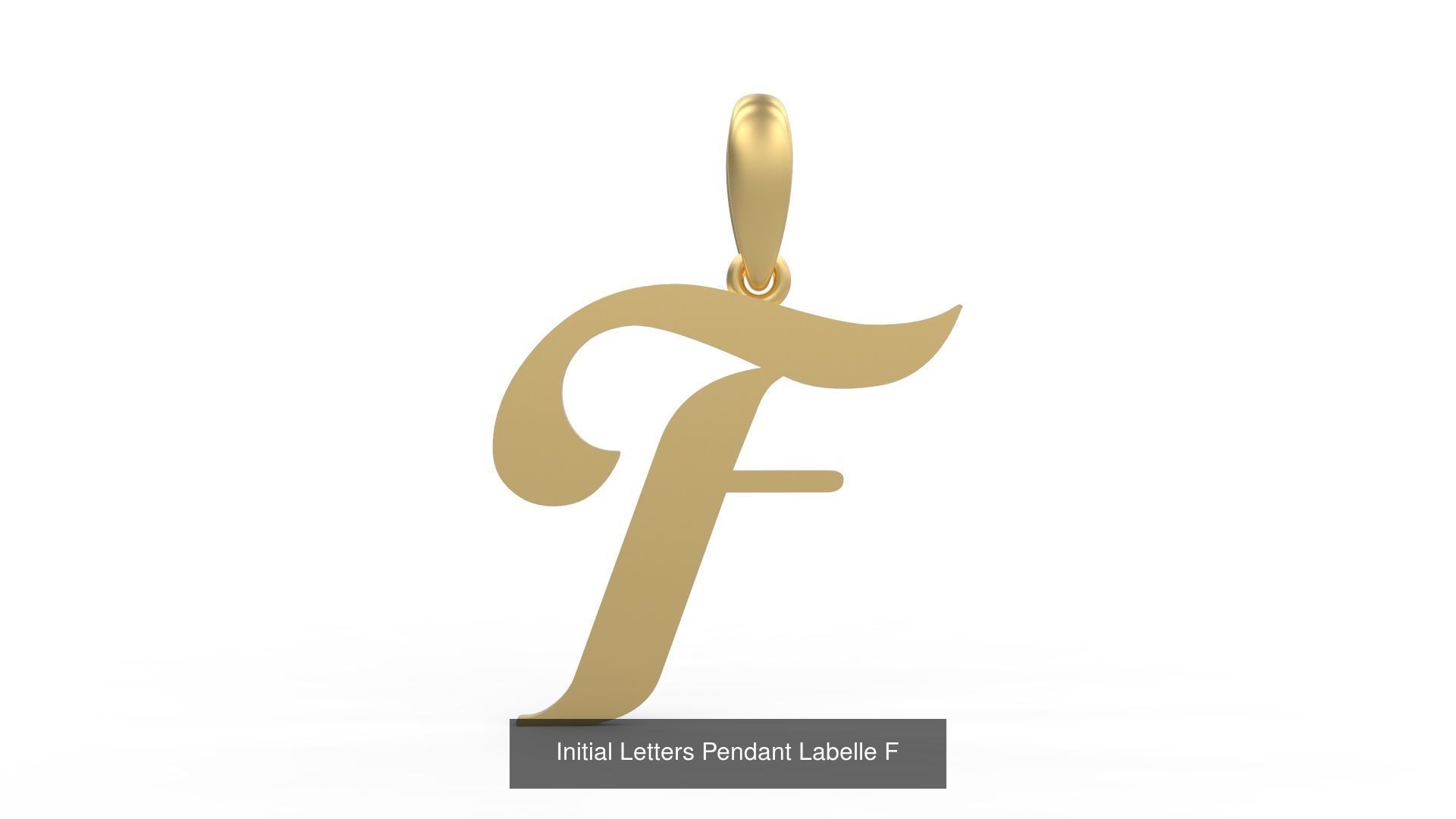Initial Letters Pendant Alphabets Labelle 3D Model Collection_8