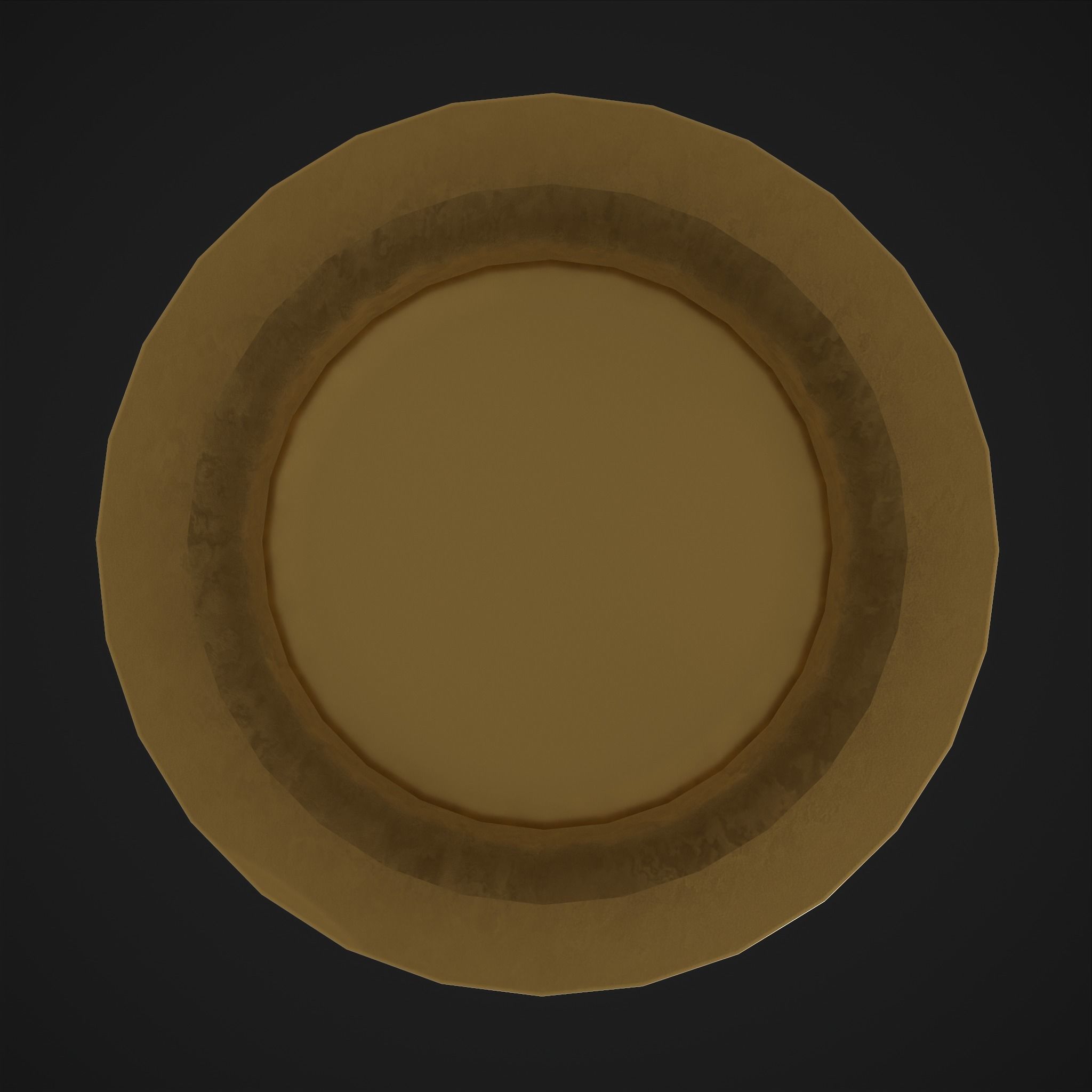 Cute Santa Cake Low-poly 3D model_7