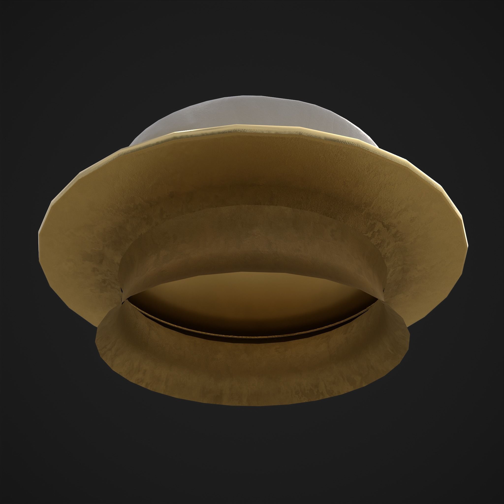 Cute Santa Cake Low-poly 3D model_9