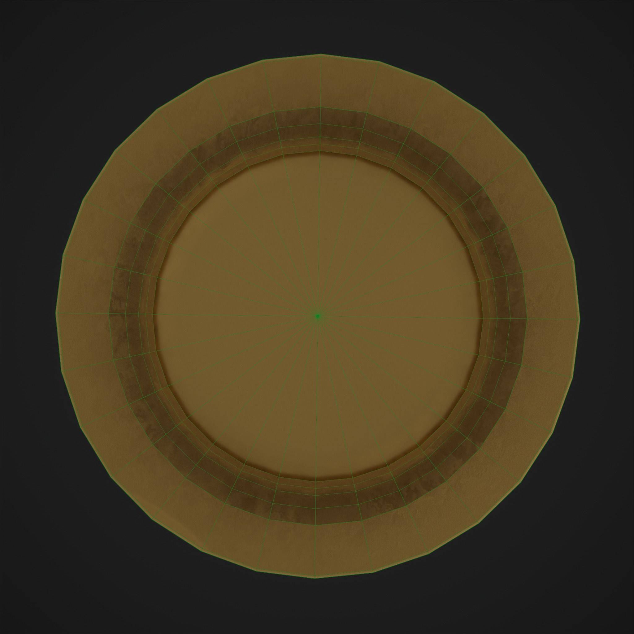 Cute Santa Cake Low-poly 3D model_8