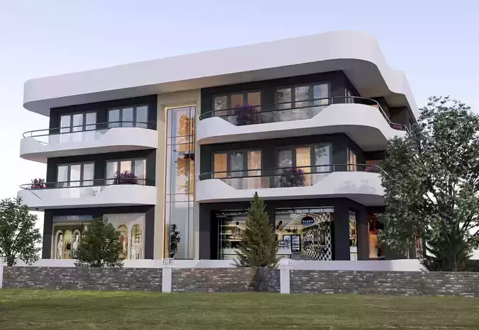 Exterior Quality 3d Model With Ready Corona Render Settings