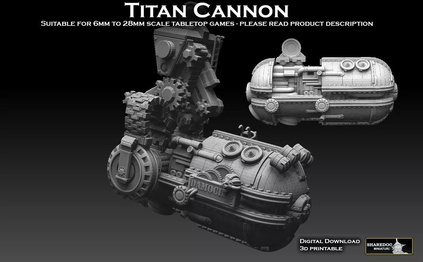 Titan Cannon 3D print model_0