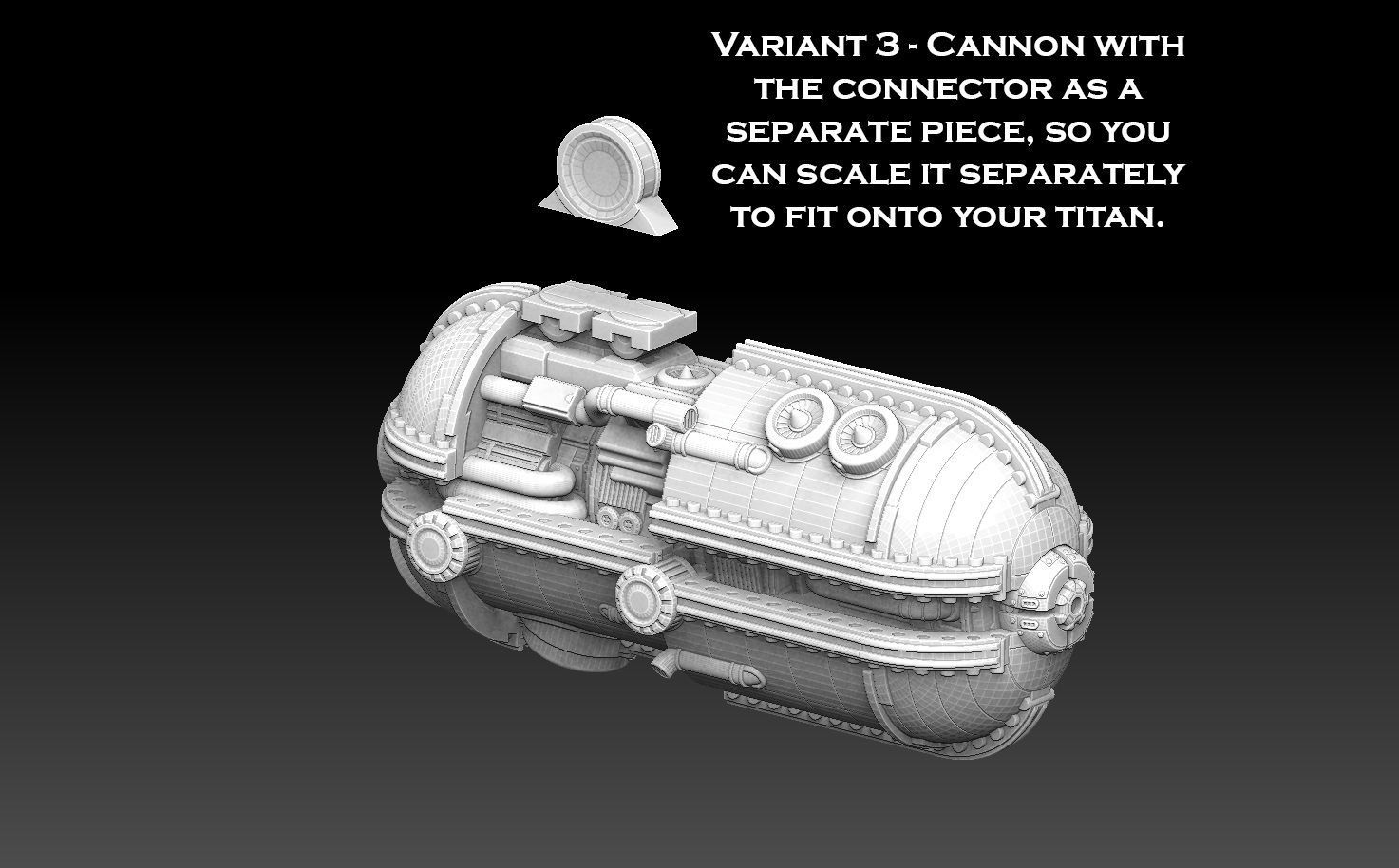 Titan Cannon 3D print model_4