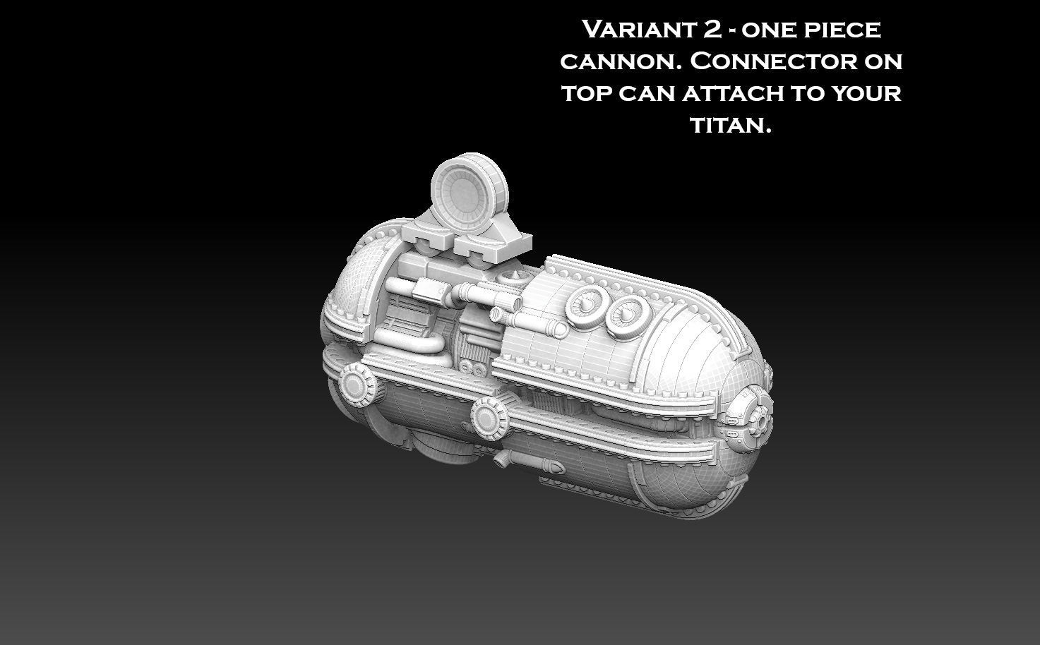 Titan Cannon 3D print model_3