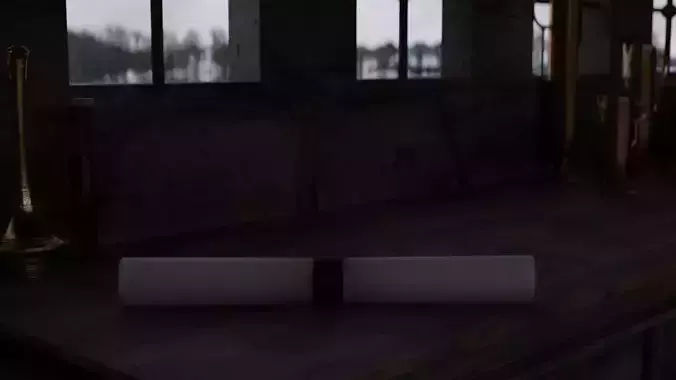 Scroll cigarette with stripe