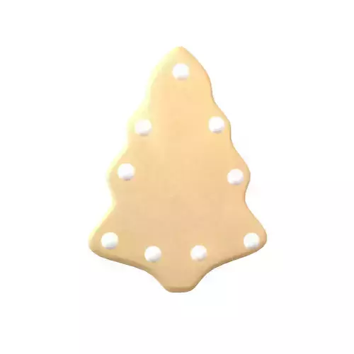 Christmas Tree Cookies V1 001 Low-poly 3D model