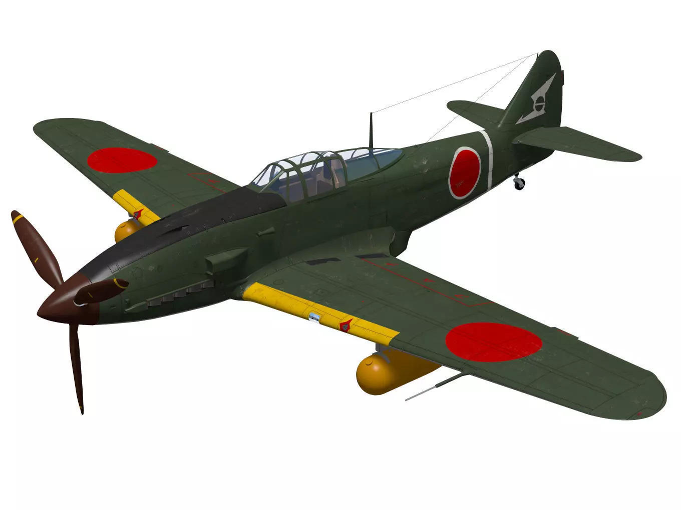 Kawasaki Ki61 hien TypeII kai Late tony 3D model