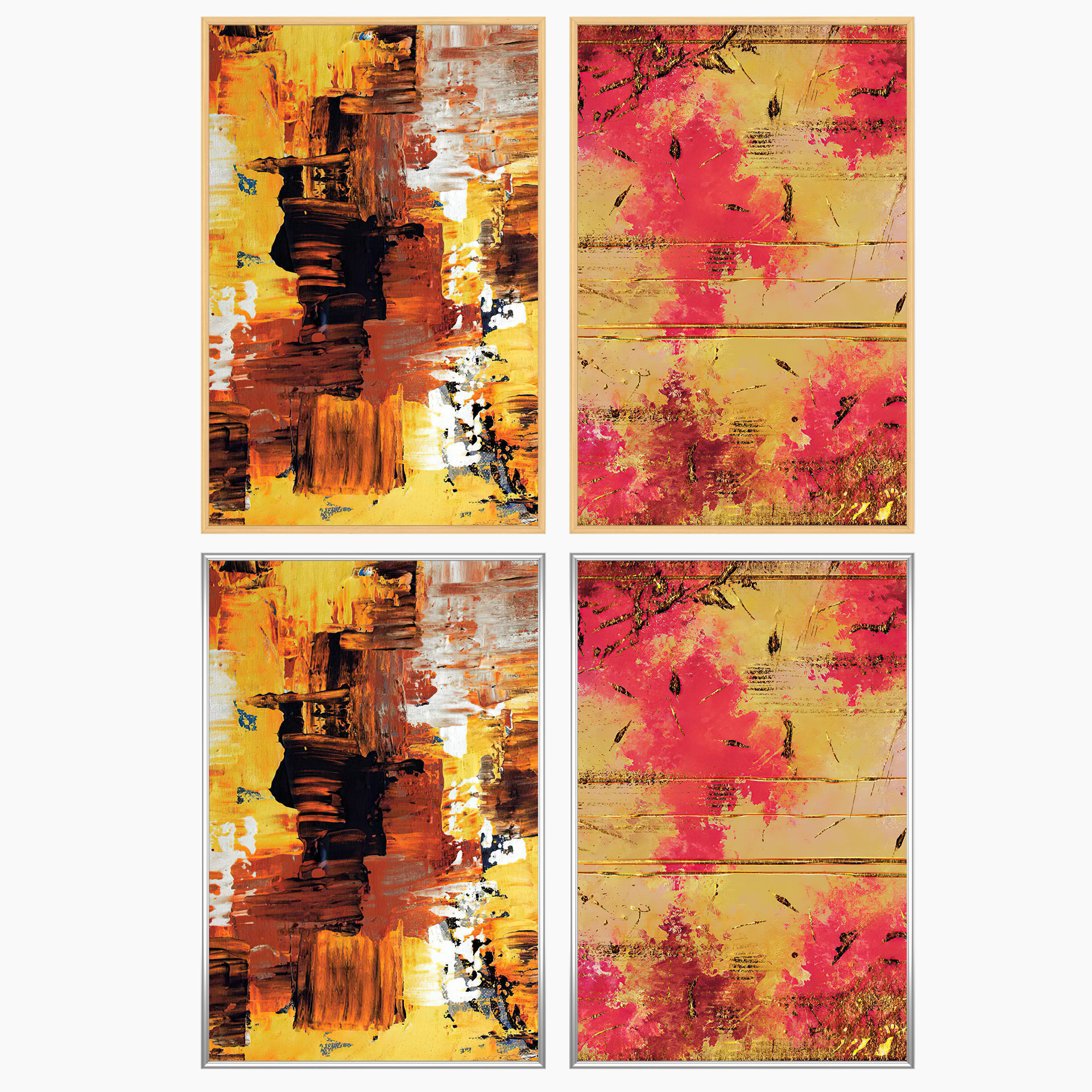 Wall Art Set 3965 3D model_2