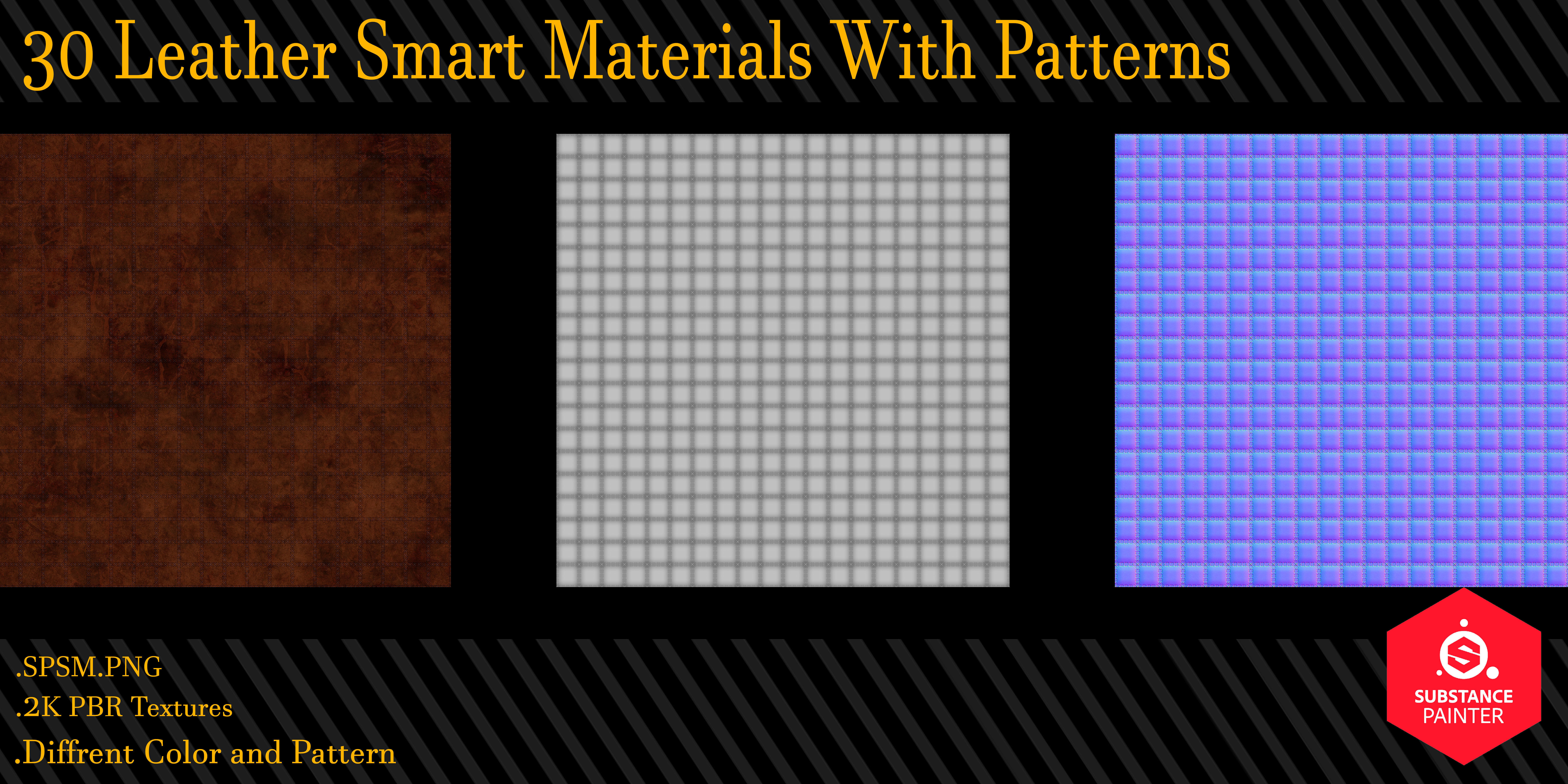 30 Leather Smart Materials With Patterns Texture_6