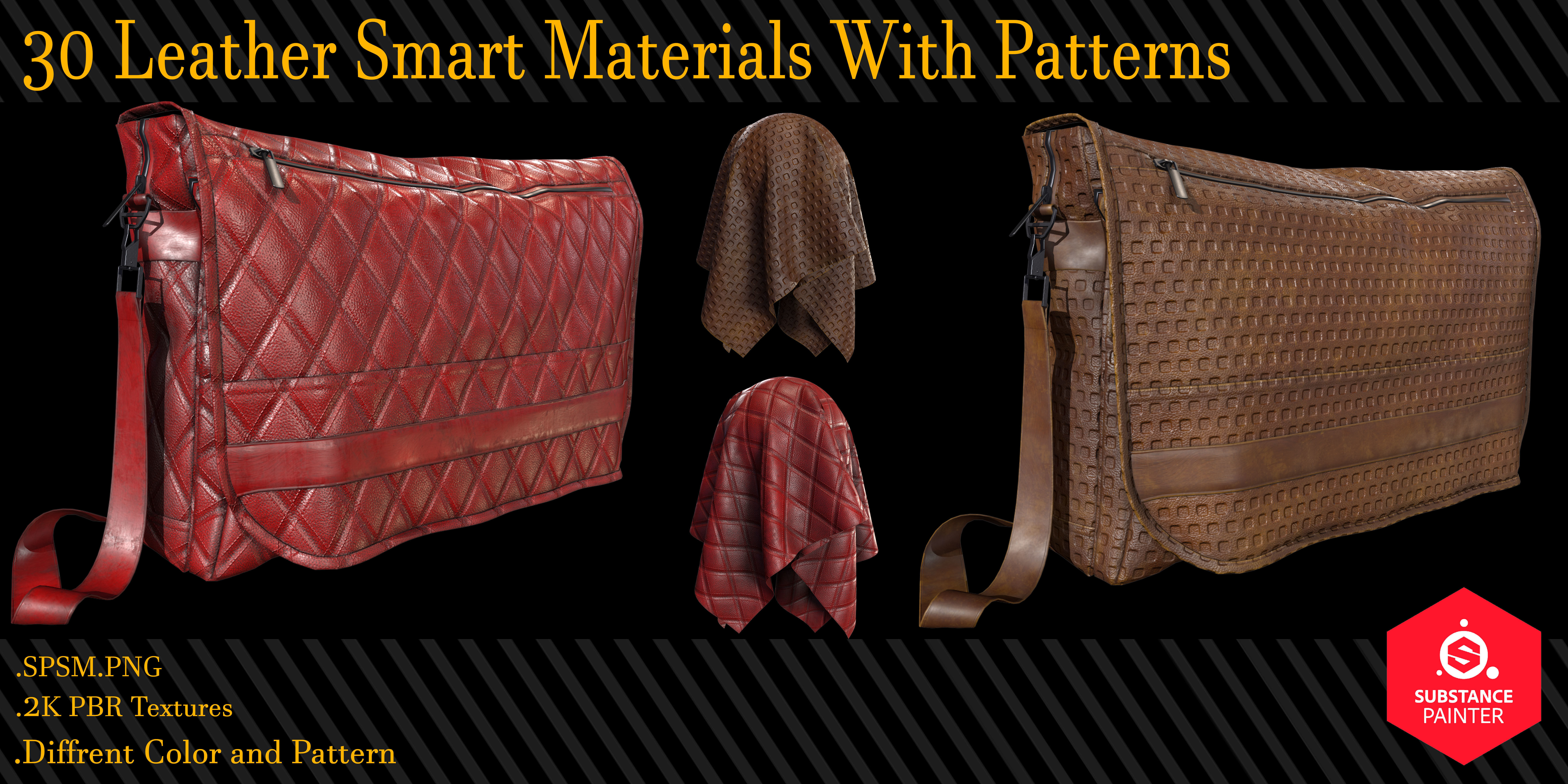 30 Leather Smart Materials With Patterns Texture_2