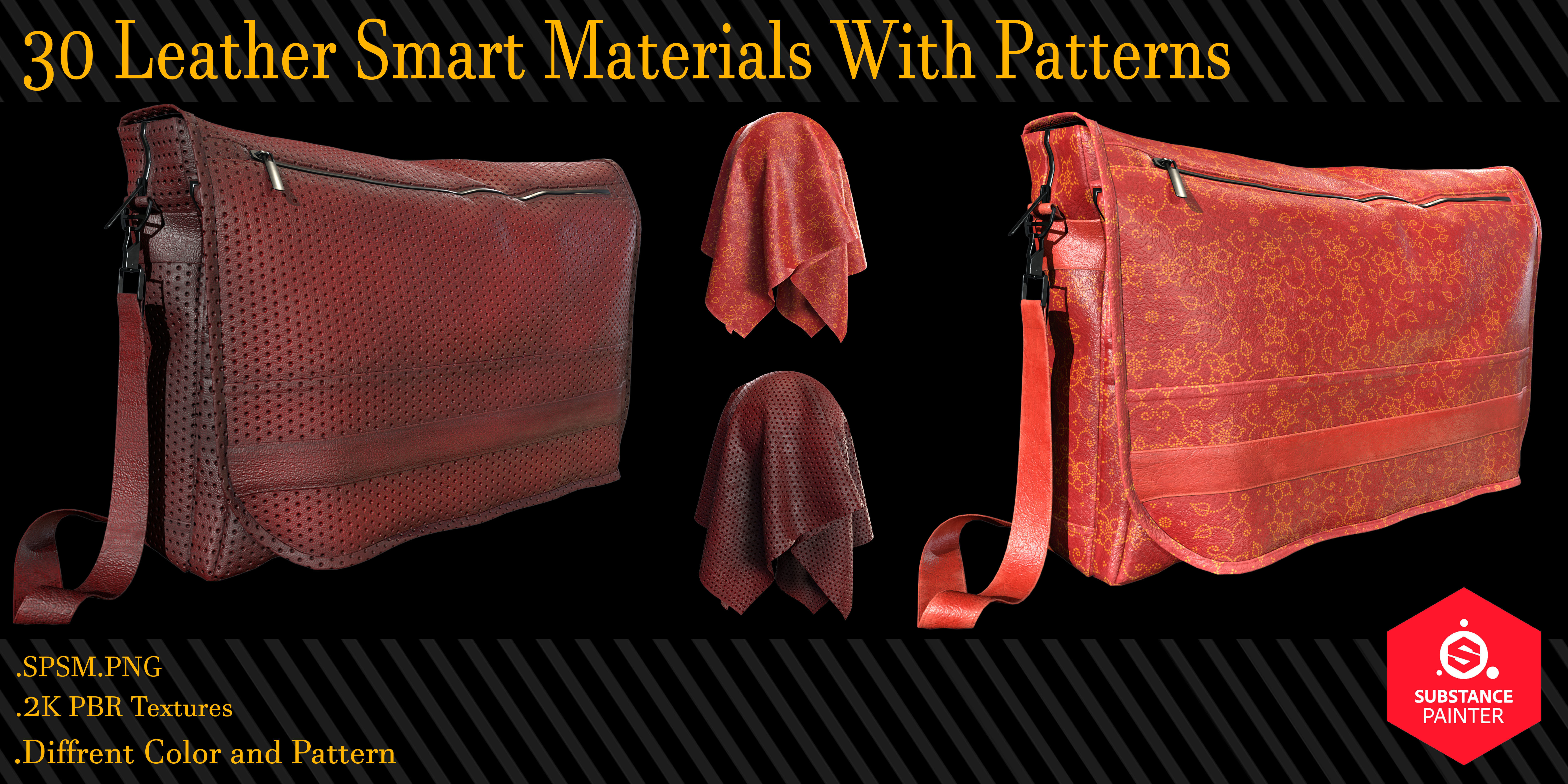 30 Leather Smart Materials With Patterns Texture_3