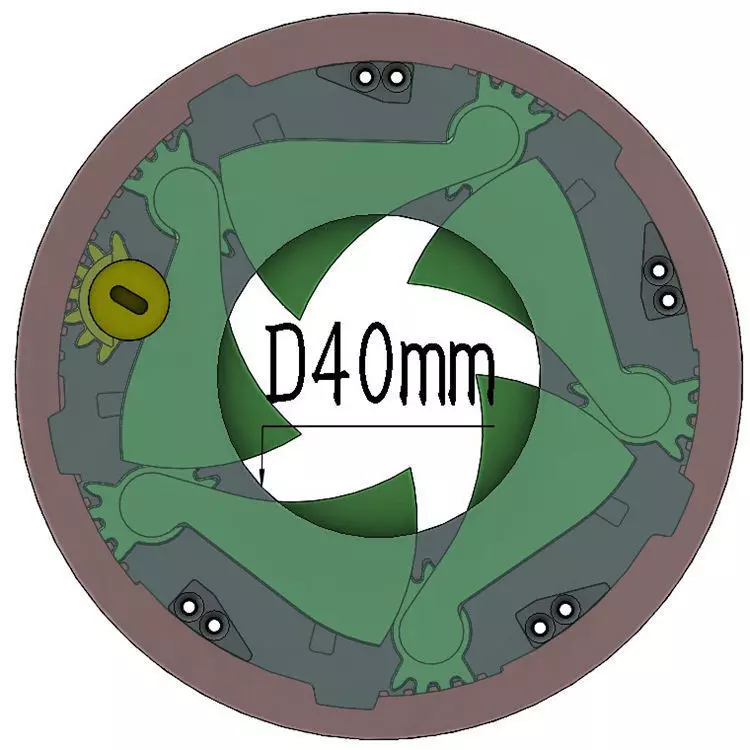 3DP5BLROD40A Mechanical shutter aperture Iris diy hobby 3D print model_0