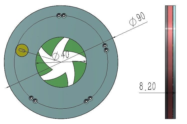 3DP5BLROD40A Mechanical shutter aperture Iris diy hobby 3D print model_6