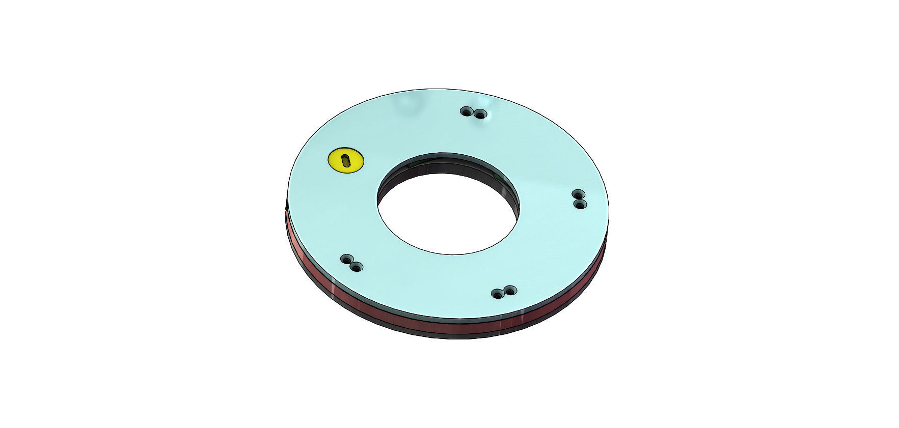 3DP5BLROD40A Mechanical shutter aperture Iris diy hobby 3D print model_5