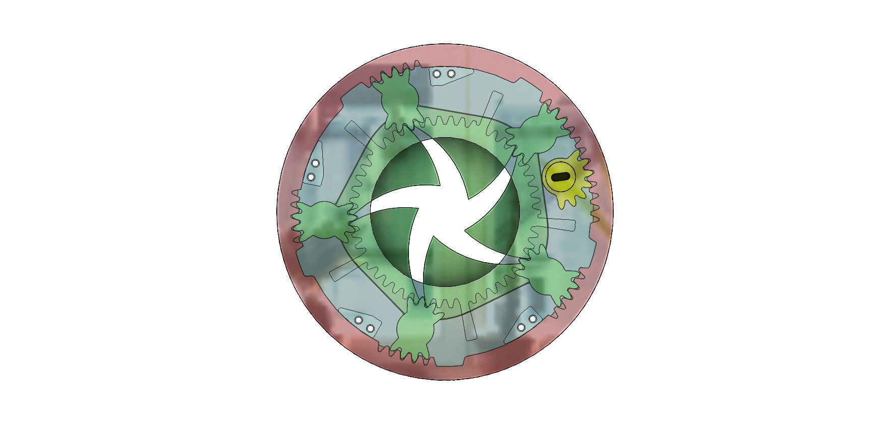 3DP5BLROD40A Mechanical shutter aperture Iris diy hobby 3D print model_10