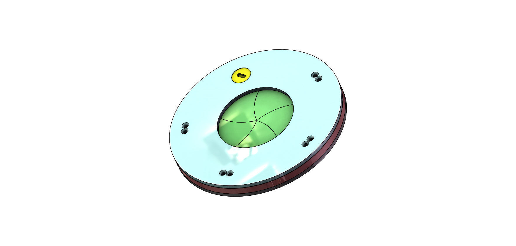 3DP5BLROD40A Mechanical shutter aperture Iris diy hobby 3D print model_13