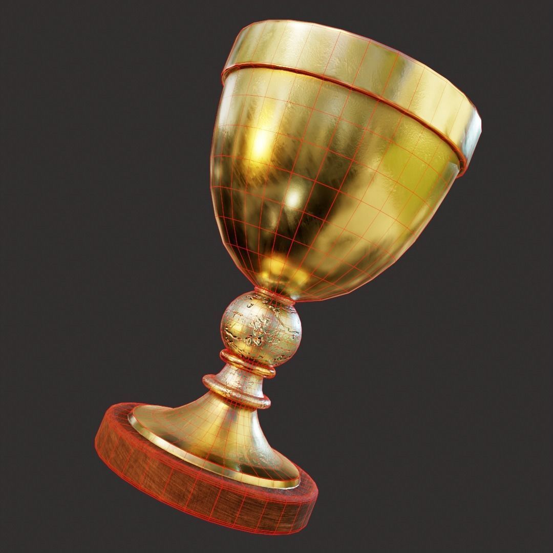 Concept Cup PBR game ready Low-poly 3D model_6
