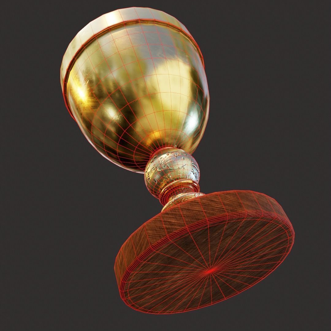 Concept Cup PBR game ready Low-poly 3D model_8