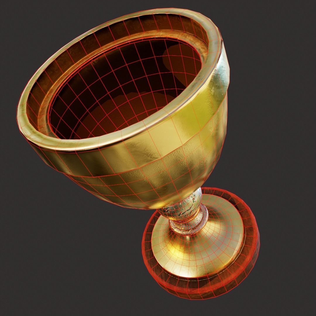 Concept Cup PBR game ready Low-poly 3D model_10
