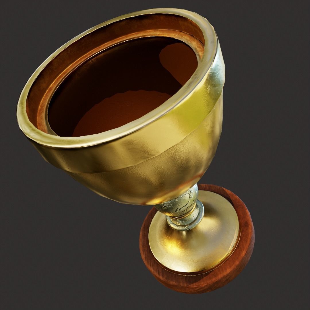 Concept Cup PBR game ready Low-poly 3D model_9