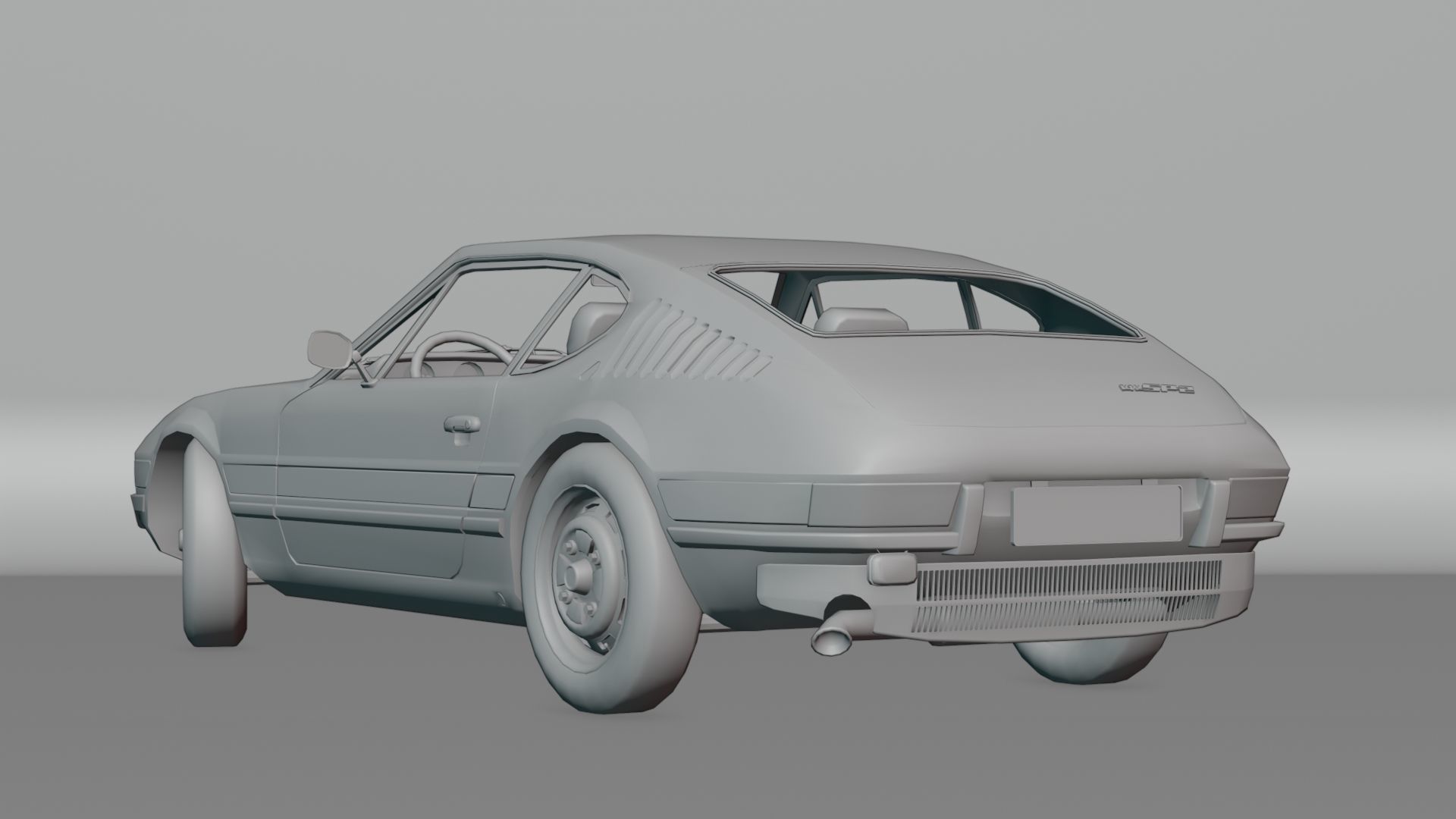 Volkswagen SP2 1973 Low-poly 3D model_6