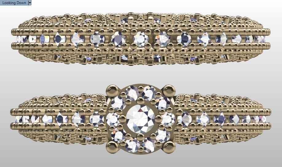 solitaire set ring 3D print model_22