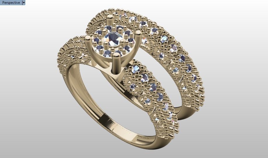 solitaire set ring 3D print model_25