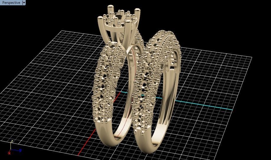 solitaire set ring 3D print model_21