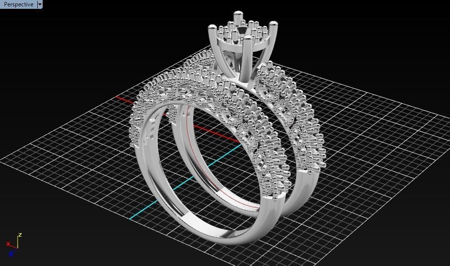 solitaire set ring 3D print model_20