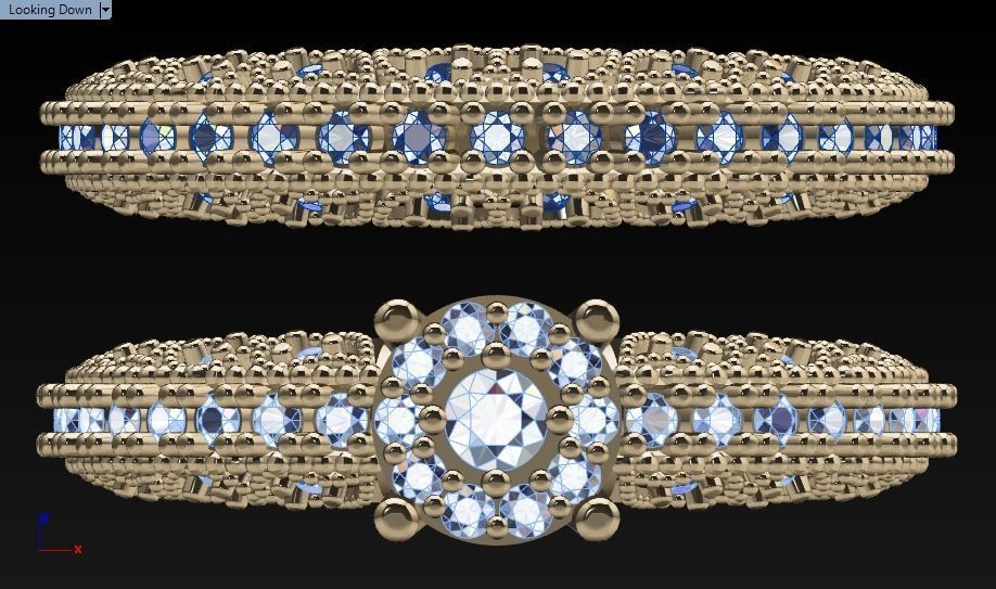 solitaire set ring 3D print model_23