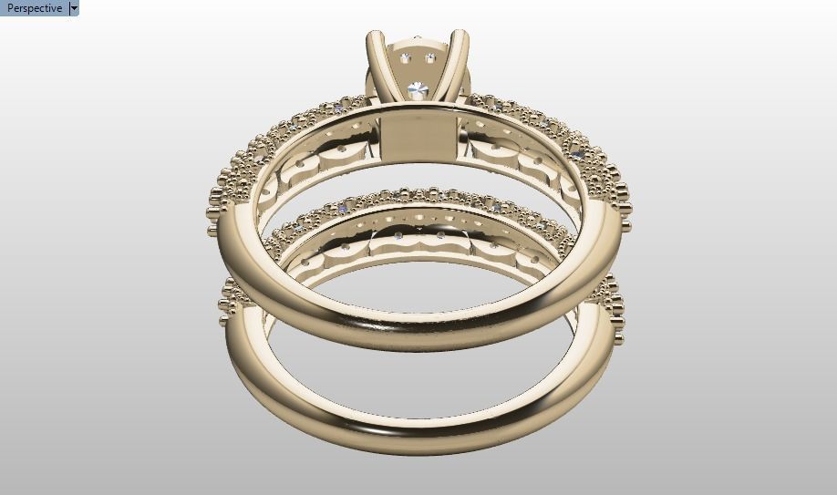 solitaire set ring 3D print model_29