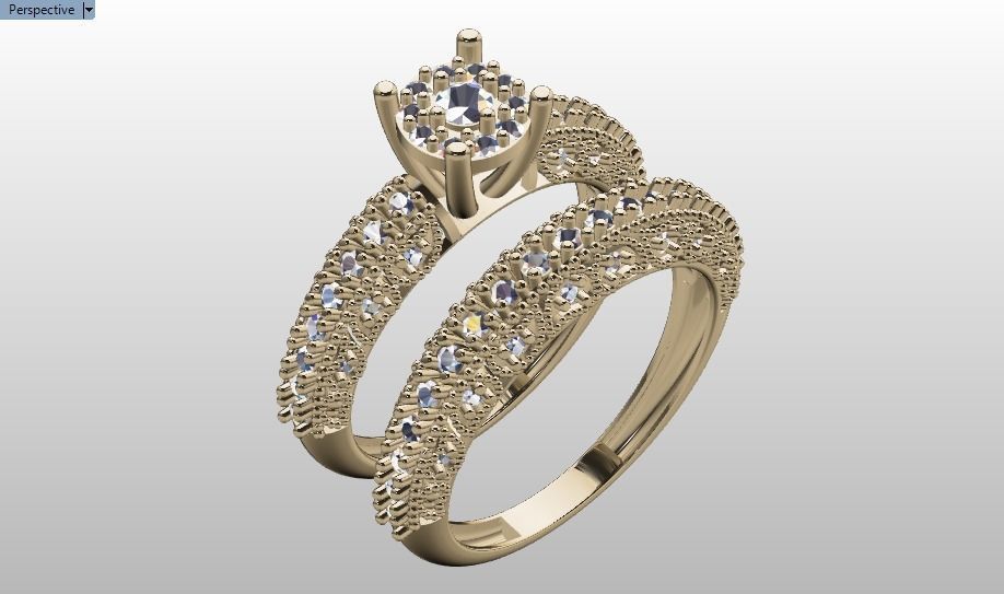 solitaire set ring 3D print model_24