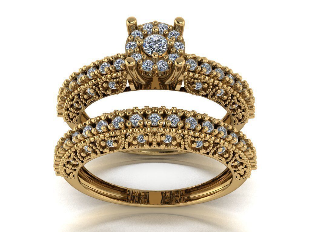 solitaire set ring 3D print model_28