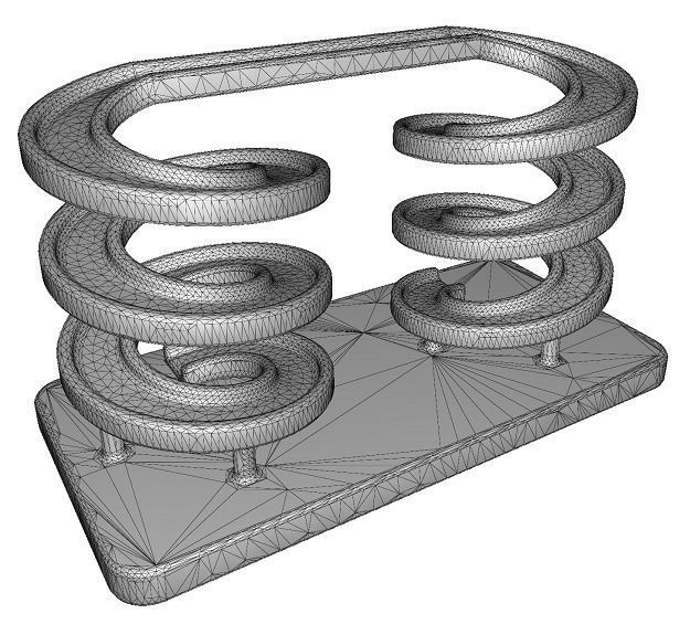 Spectacular Spiral Bridge Low-poly 3D model_3