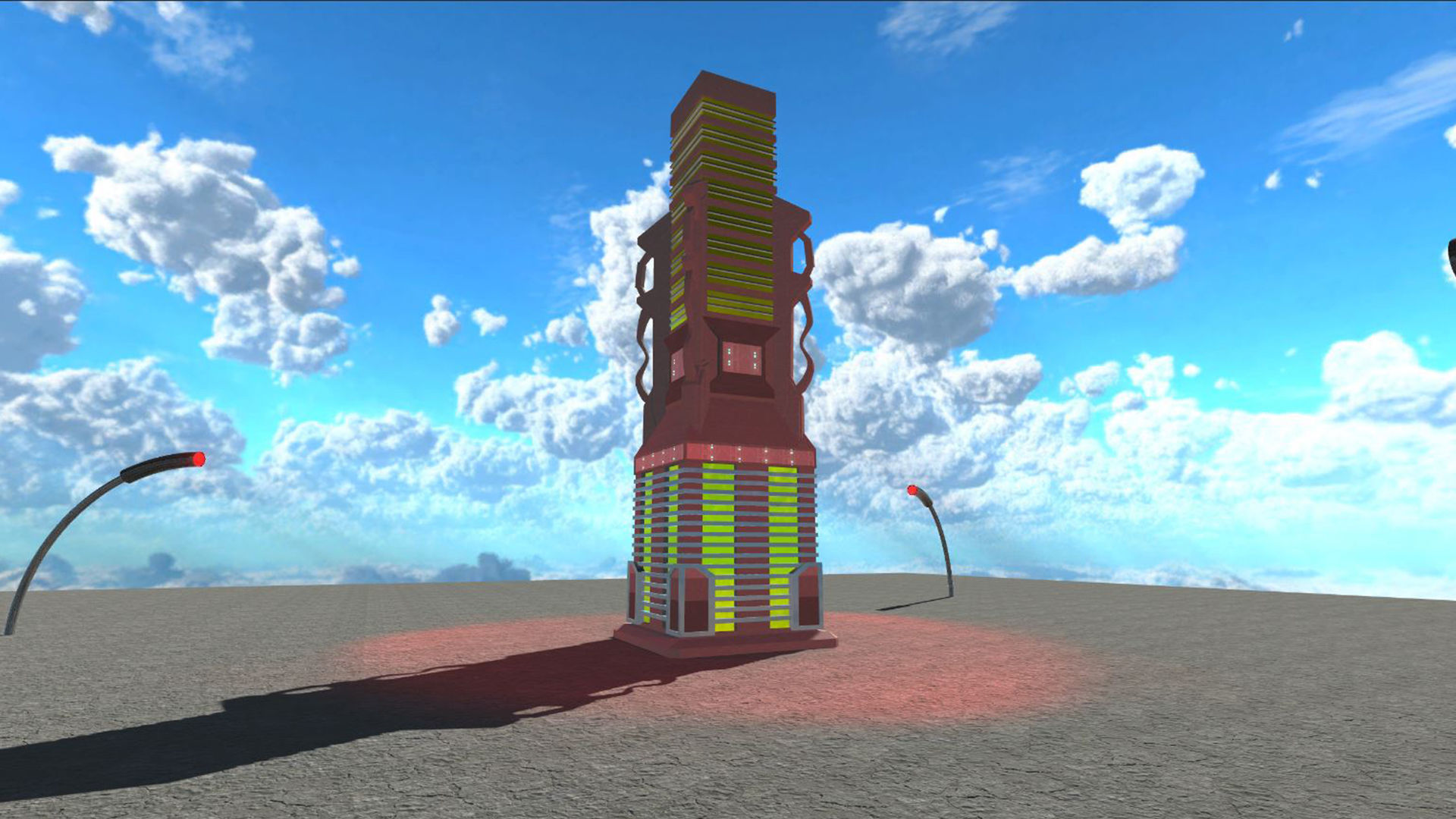 Sci-Fi Building 7 Low-poly 3D model_1