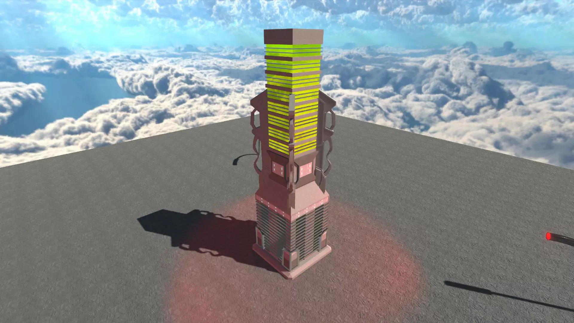 Sci-Fi Building 7 Low-poly 3D model_0