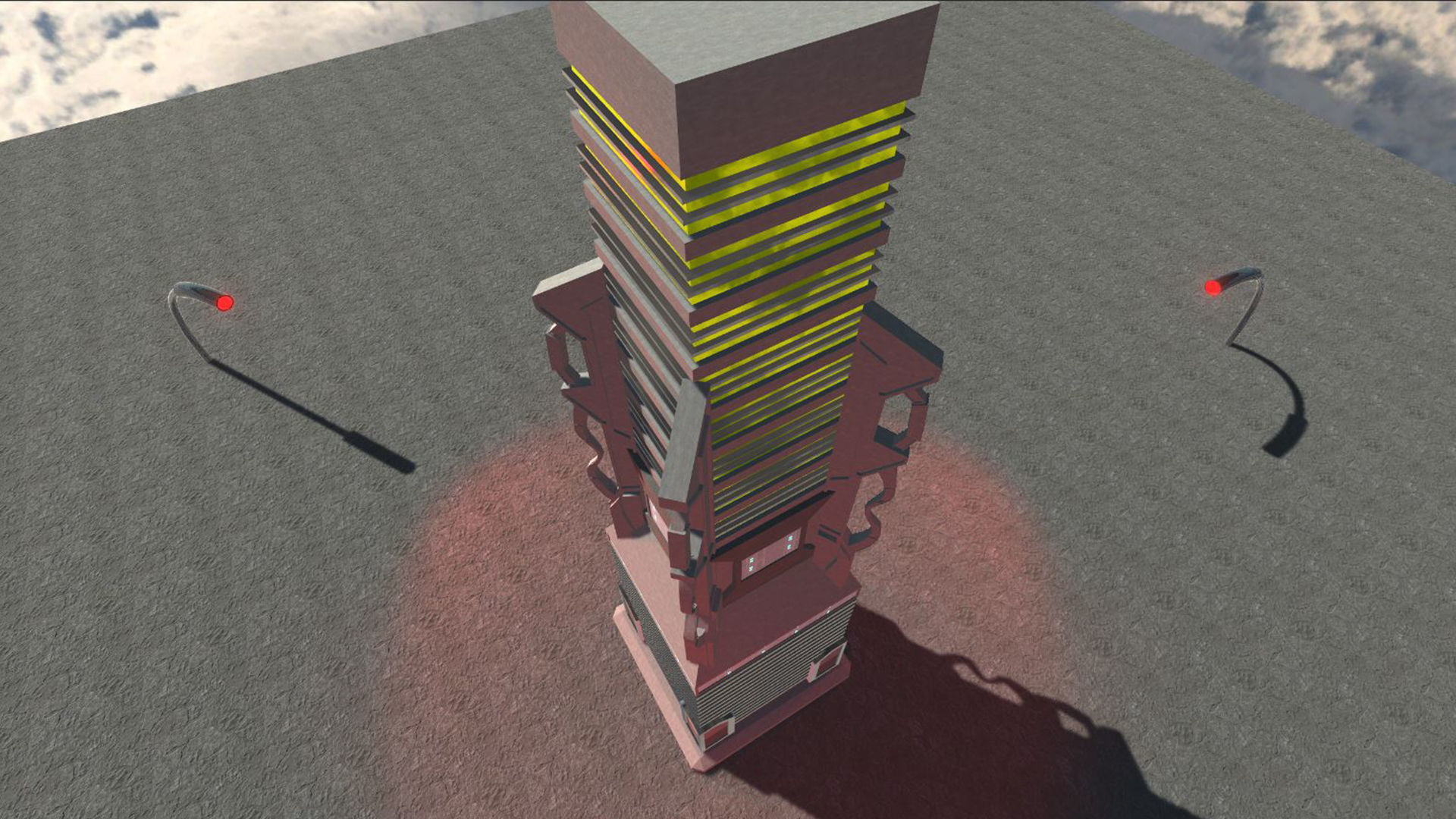 Sci-Fi Building 7 Low-poly 3D model_2