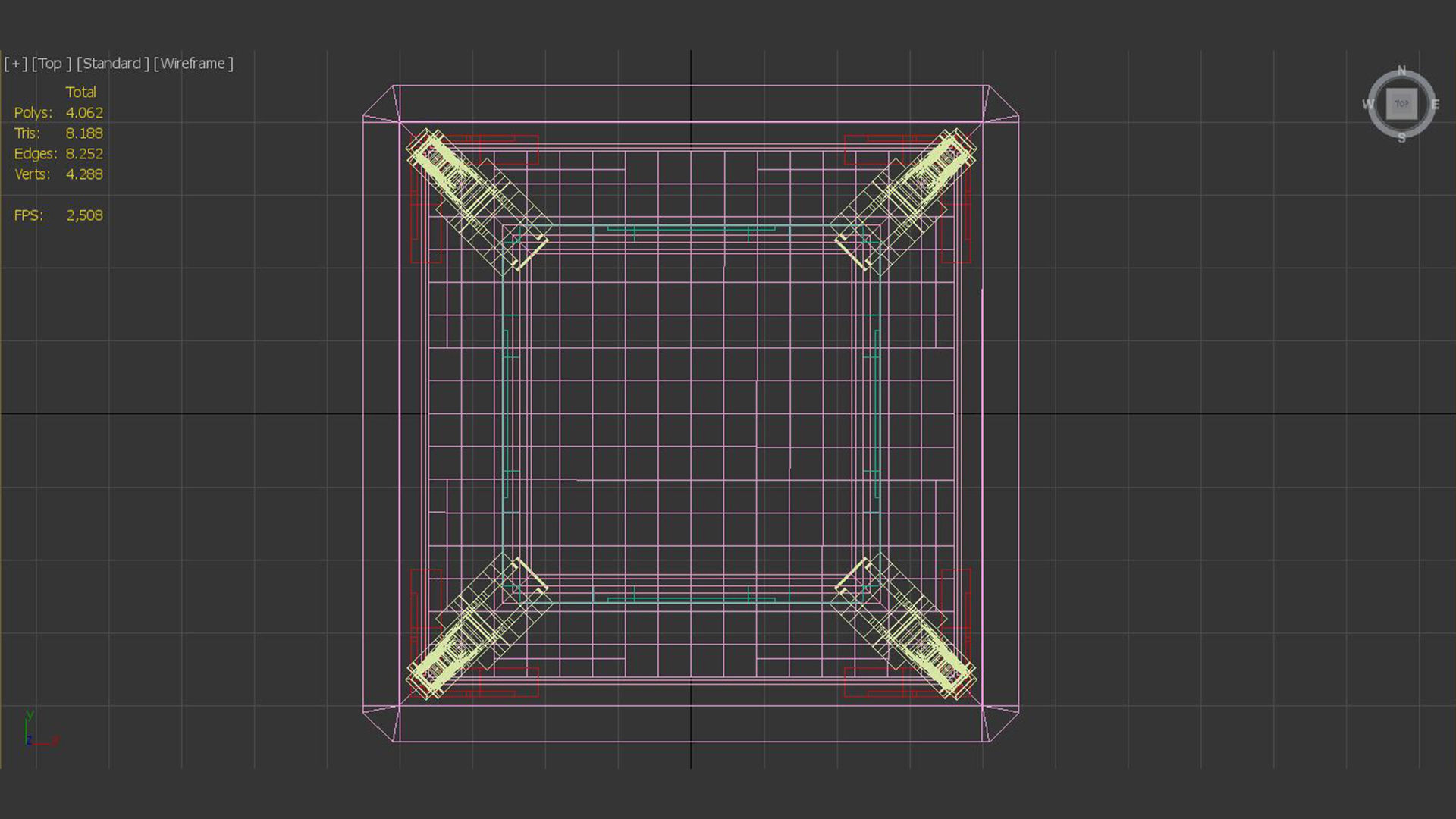 Sci-Fi Building 7 Low-poly 3D model_6