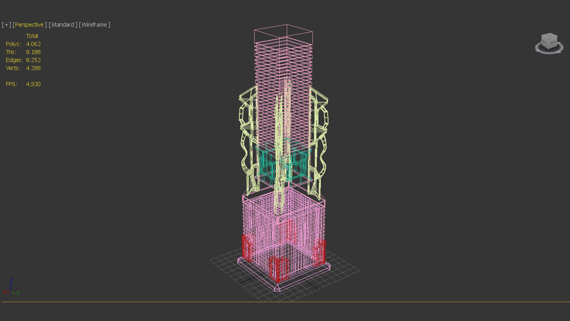 Sci-Fi Building 7 Low-poly 3D model_5